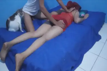 Tante Hijab Kesepian Berakhir Diewe Tukang Pijat Ganas